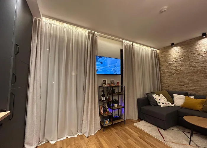 公寓 Ski-in Flat Next To Road At Mountain View 班斯科